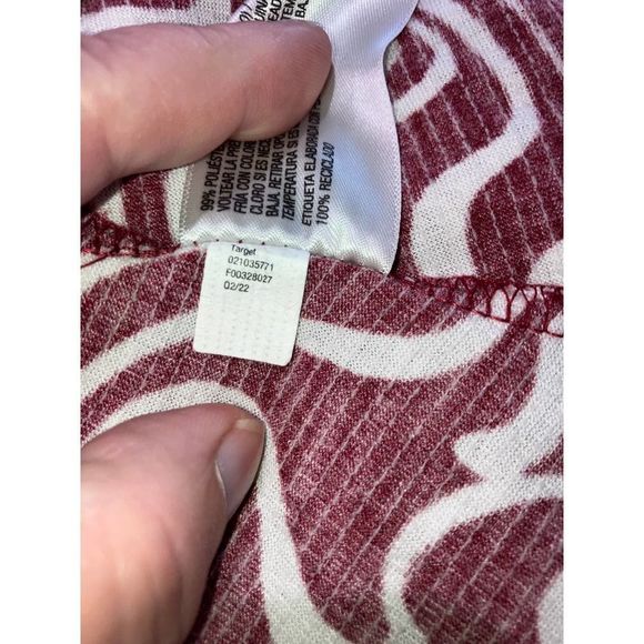 Ava & Viv Red/White Swirl Cross Front Dress 4X! - Picture 6 of 8